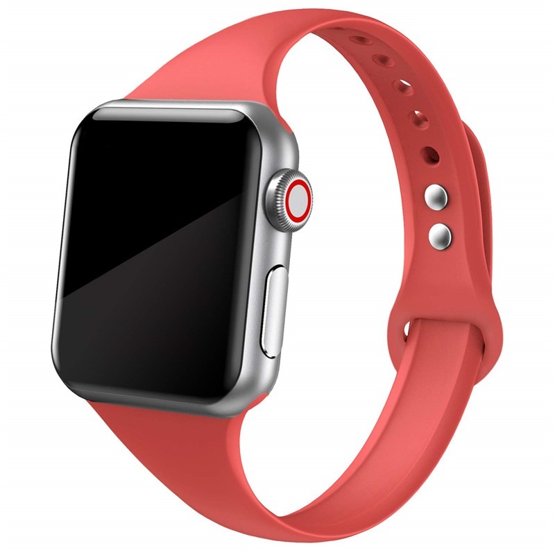Dây đeo Silicone mềm mỏng cho đồng hồ thông minh Smart watch series 2 3 4 5 45 mm 41mm 38mm 42mm
