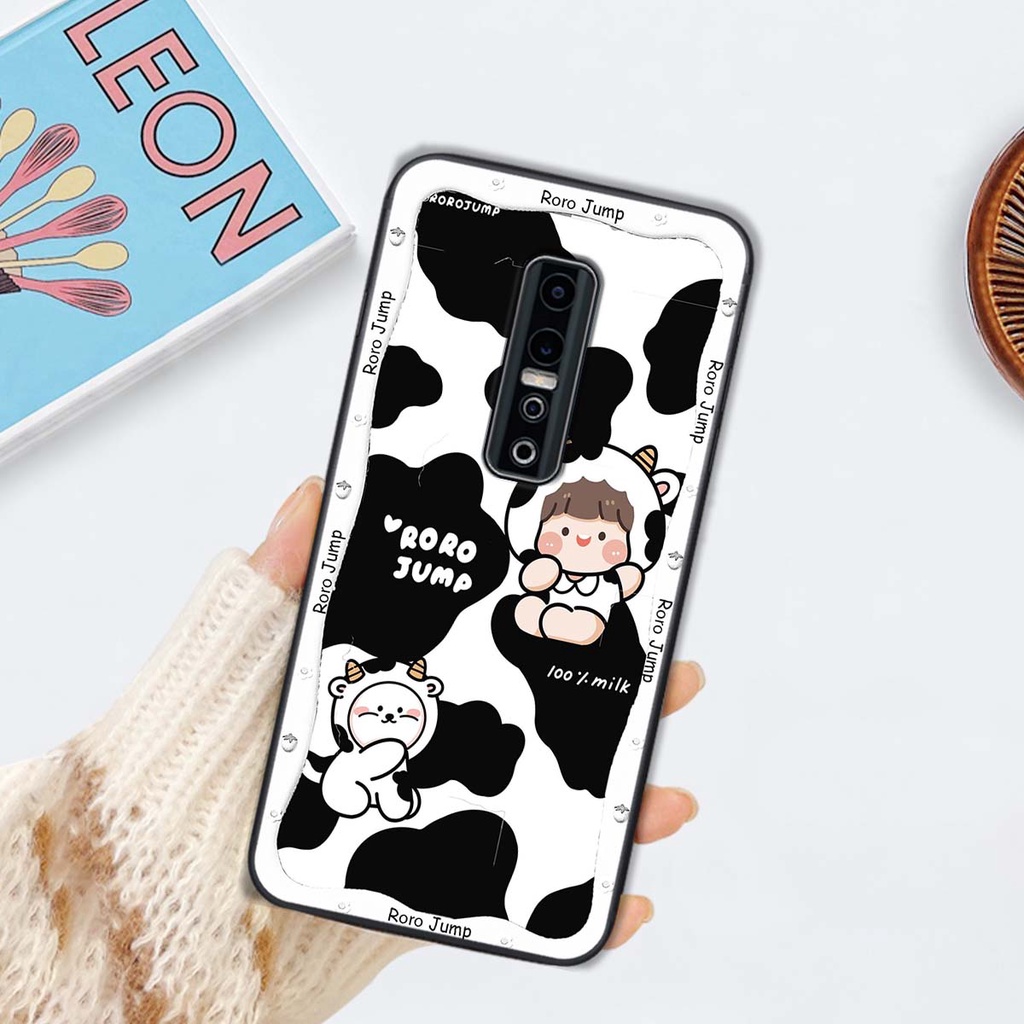 Ốp lưng Vivo V17 Pro in hình gấu cute,bò sữa 3D cute dễ thương bảo vệ điện thoạii