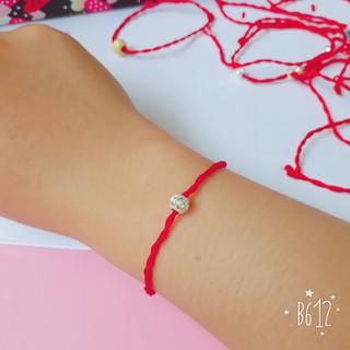 Combo 100 vòng chỉ đỏ mix bi bạc ta