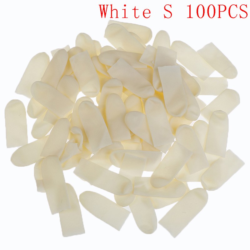 Bộ 100 Vỏ Bọc Ngón Tay Bằng Cao Su Latex Đa Năng