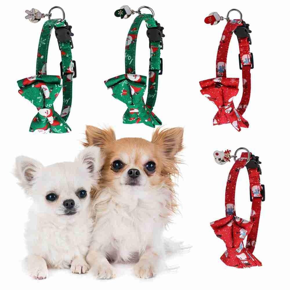 Vòng Cổ Thắt Nơ Phong Cách Giáng Sinh Dành Cho Chó Cưng 1 Tuổi