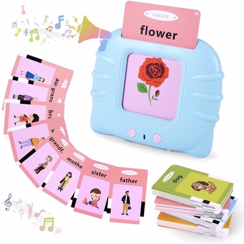 Máy Đọc Thẻ Flashcard Tiếng Anh Dành Cho Trẻ Em Gồm 224 Từ Vựng Không Có Sóng Điện Từ Dành Cho Bé