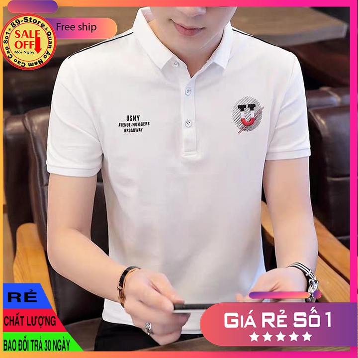 Áo Thun Nam Tay Ngắn Có Cổ Cao Cấp Thích Hợp Moi Lứa Tuổi Cam Kết Về Chất Lượng 🌟GIÁ RẺ NHẤT🌟