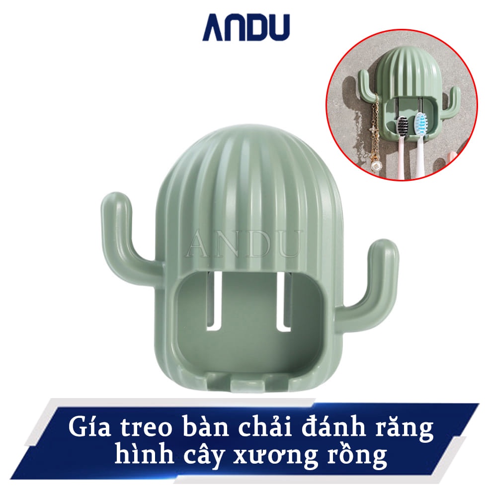 Giá Treo Bàn Chải Đánh Răng Dụng Cụ Để Đựng Bàn Chải Đánh Răng Hình Cây Xương Rồng