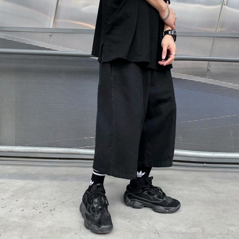 Quần Lửng Ống Rộng Phong Cách Nhật Bản Dành Cho Nam