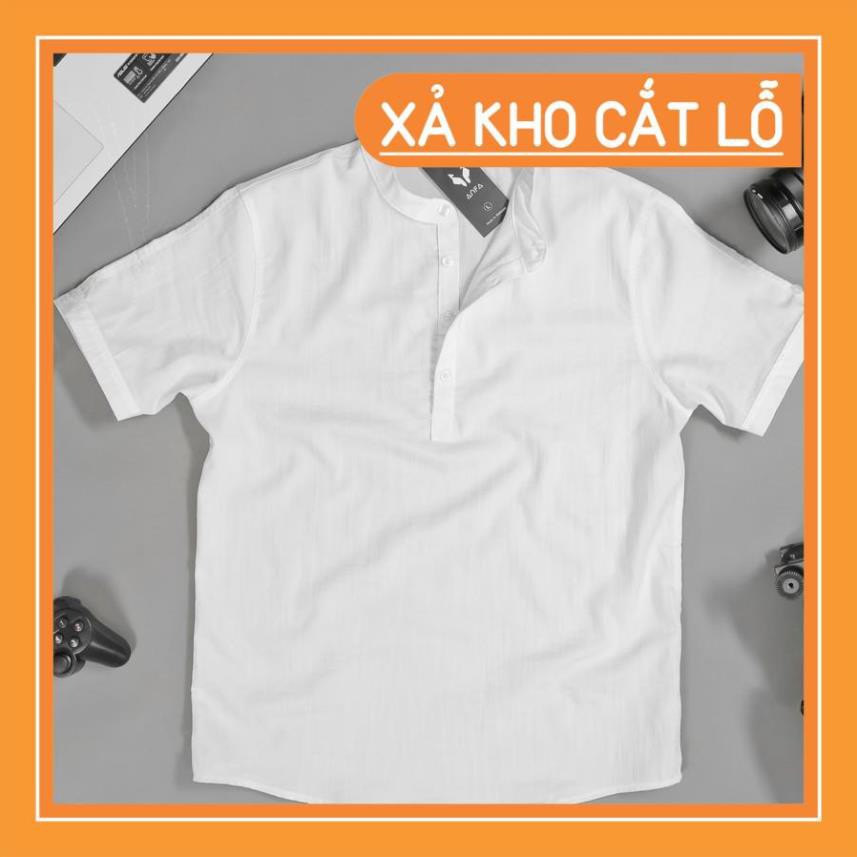 [XẢ KHO CẮT LỖ] Áo Sơ Mi Đũi Nam Cổ Tàu ANFA Phong Cách Trẻ Trung AD01 (3 màu) [Xả]