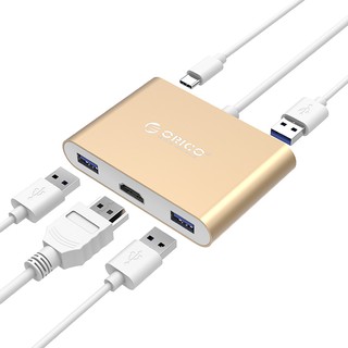 Đầu chuyển đổi Type-C sang HDMI/Type C/USB 3.0 ORICO RCH3A-GD