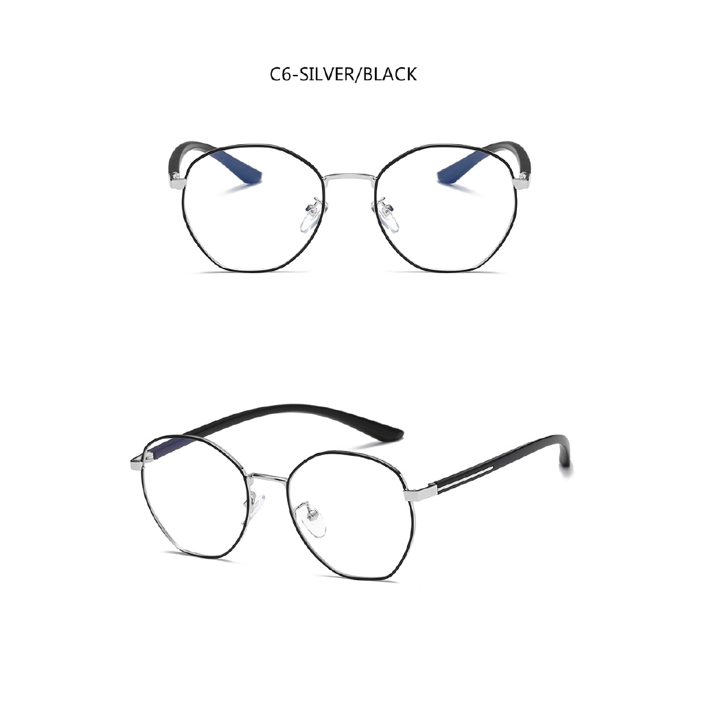 Kính cận kim loại phong cách retro TR90 siêu nhẹ sành điệu