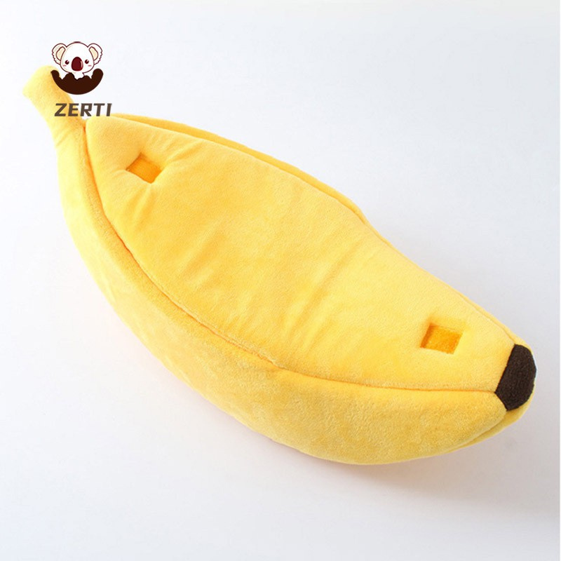 Giường Ngủ Mềm Mại Hình Quả Chuối Cho Thú Cưng
