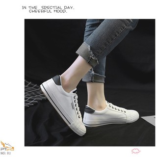 Giày Bata nữ 3 màu đen đỏ trắng - Mã B2