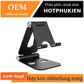 Giá đỡ hợp kim nhôm đa năng cho điện thoại / iPad và máy tính bảng Aluminum Dual Foldable Stand Holder hiệu HOTCASE