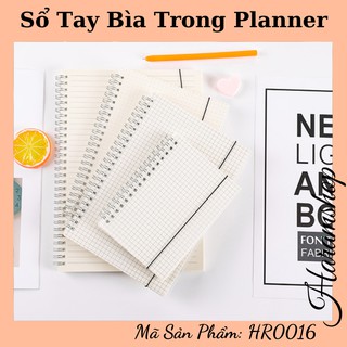 Sổ Lò Xo Bìa Nhựa Trong Suốt kích thước B5,A5, A6