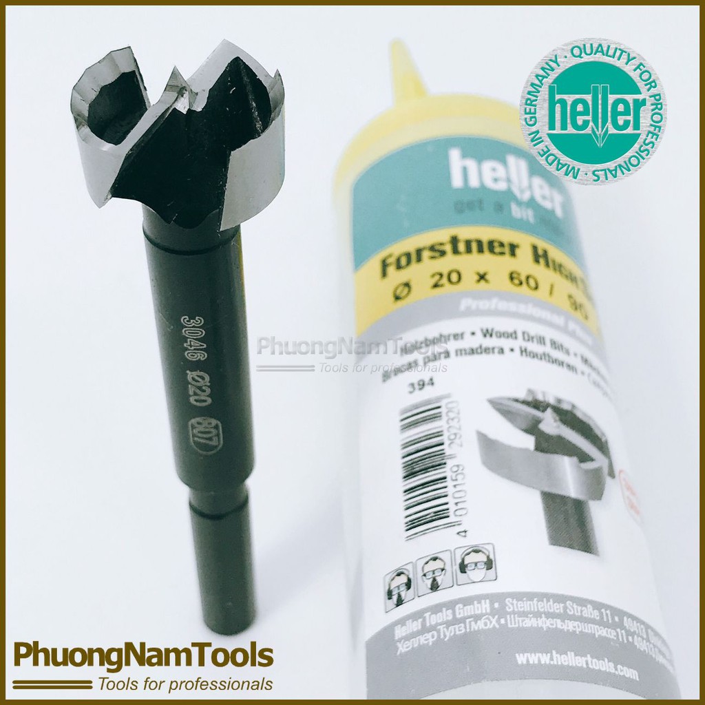 Mũi khoan gỗ 24x60/90 kiểu Forstner tốc độ cao – Heller - Made in Germany