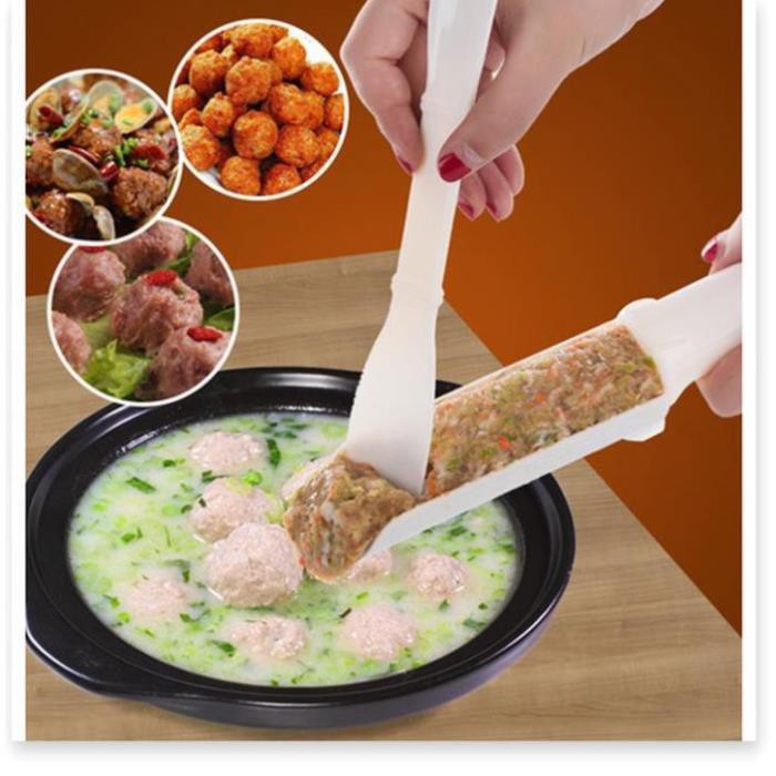 Bộ 2 Dụng Cụ Làm Viên Bò Viên Cá Chiên Tiện Ích Nhật Bản