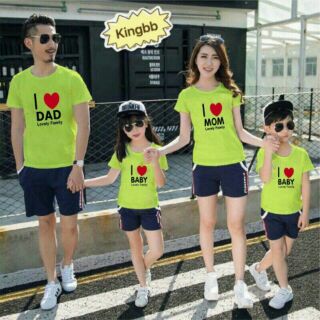 áo gia đình coton 4 chiều đẹp