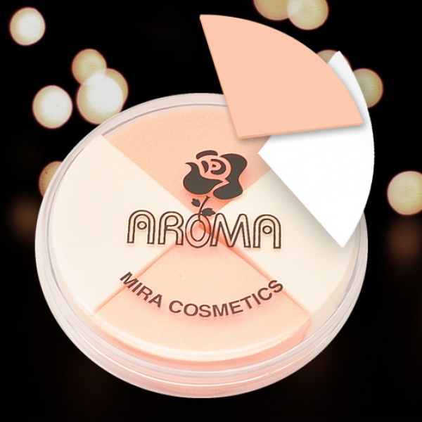 Bông phấn Trang điểm Aroma 4 miếng