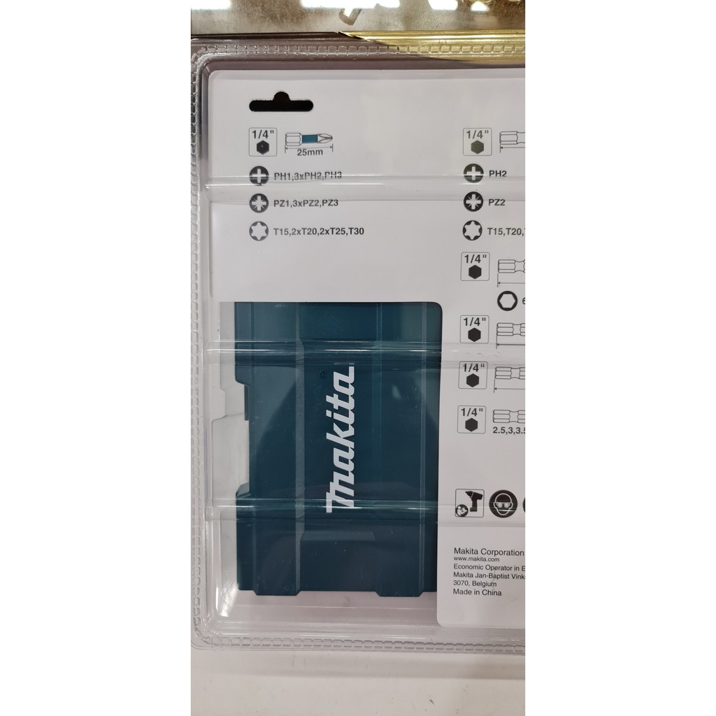 {Hàng chính hãng} Bộ mũi khoan và vặn vít Makita IMPACT BLACK E-06622