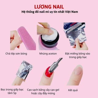 Giấy bạc ủ phá gel tháo móng dụng cụ làm móng