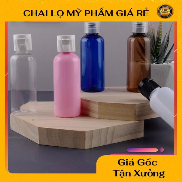 Chai Chiết Mĩ Phẩm ❤ RẺ VÔ ĐỊCH ❤ Chai nhựa nắp bật 100ml,50ml,30ml , Chai lọ chiết mỹ phẩm , phụ kiện du lịch