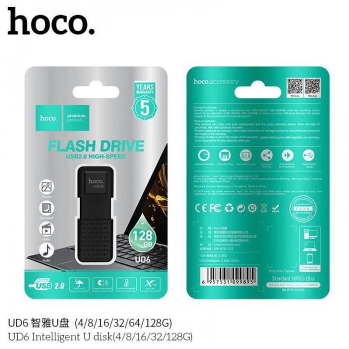 USB chính hãng, USB Hoco UD6 Intelligent 2.0 Chính Hãng - BH 5 Năm,  thiết kế thanh mảnh và gọn nhẹ, coppy siêu nhanh | BigBuy360 - bigbuy360.vn