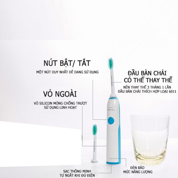 Bàn chải đánh răng điện Philips Sonicare HX3216