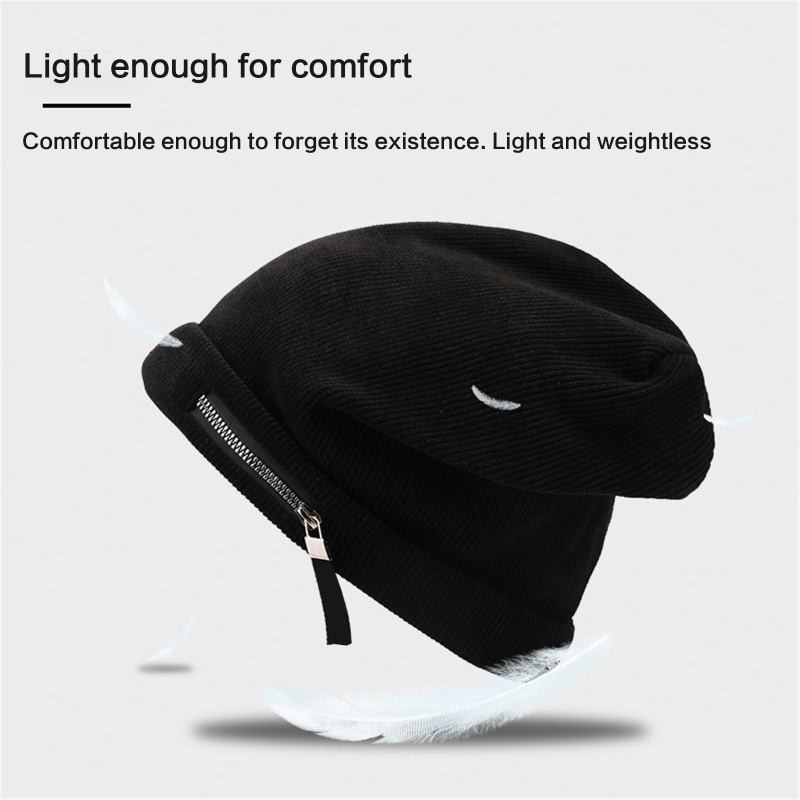 Mũ Dệt Kim Dày Dặn Giữ Ấm Tai Chống Gió Co Giãn Nhiều Màu Sắc Thời Tiết Mùa Đông Cho Nữ