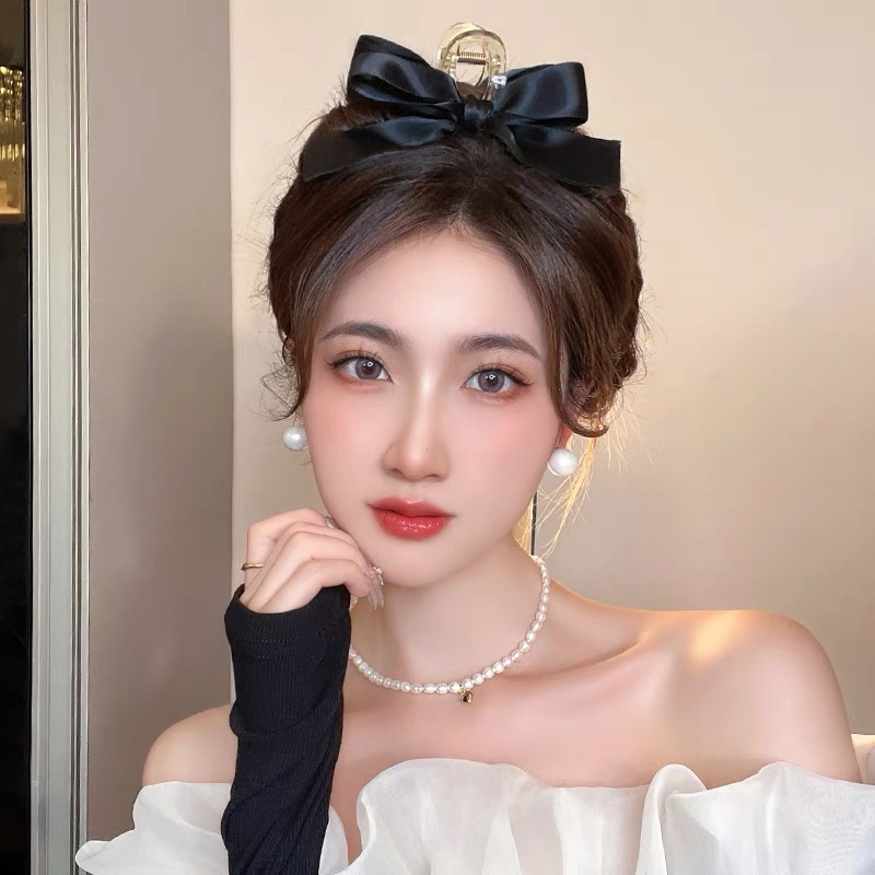 Kẹp Tóc Đính Nơ Ruy Băng Màu Sắc Ngọt Ngào Cho Nữ