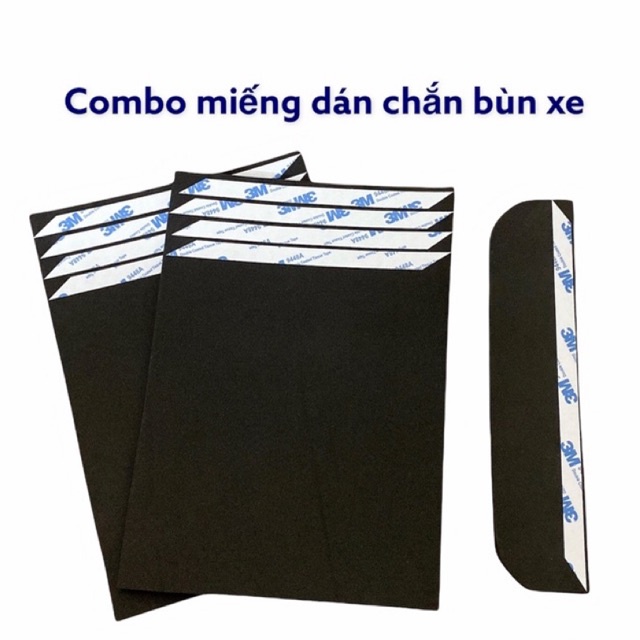 Combo miếng dán chắn bùn xe (LOẠI KEO 3M NHÂN ĐÔI KEO DÁN)