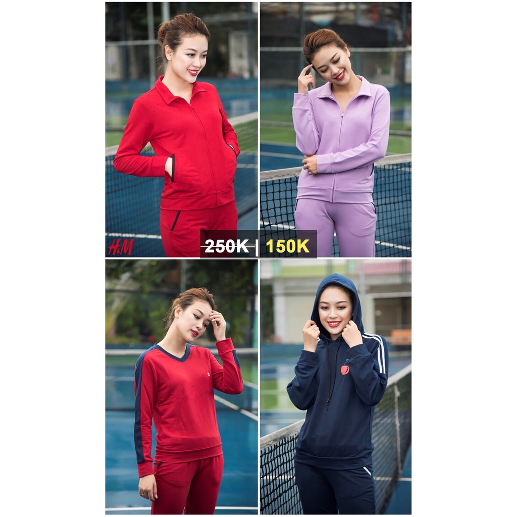 [XẢ KHO] Bộ Quần Áo Nỉ Nữ Thu Đông Dài Tay Dáng Thể Thao Năng Động, Trẻ Trung, Bộ Nỉ Nữ | BigBuy360 - bigbuy360.vn