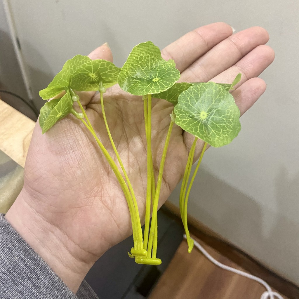 Lá sen nhựa phụ kiện trang trí cho thác khói, thác nước phong thủy