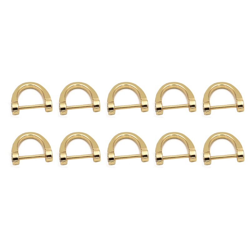 Set 10 Khóa Chữ D Thay Thế Chuyên Dụng Cho Thắt Lưng / Ví Da DIY