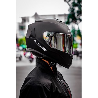 [TẶNG PINLOCK] MŨ BẢO HIỂM FULLFACE LS2 FF800 STORM ĐEN NHÁM