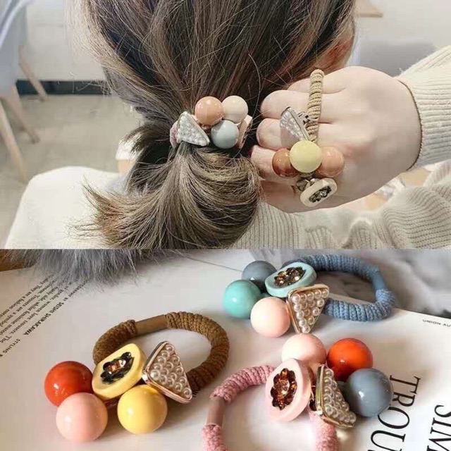 Combo 3 dây chun buộc tóc lục lạc