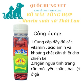 Maxwin Bổ máu cho gà đá- bổ tổng hợp Quốc Hưng Vet