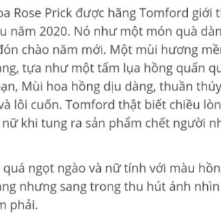 Nước hoa TF ROSE 100ML __ MACY'S MỸ