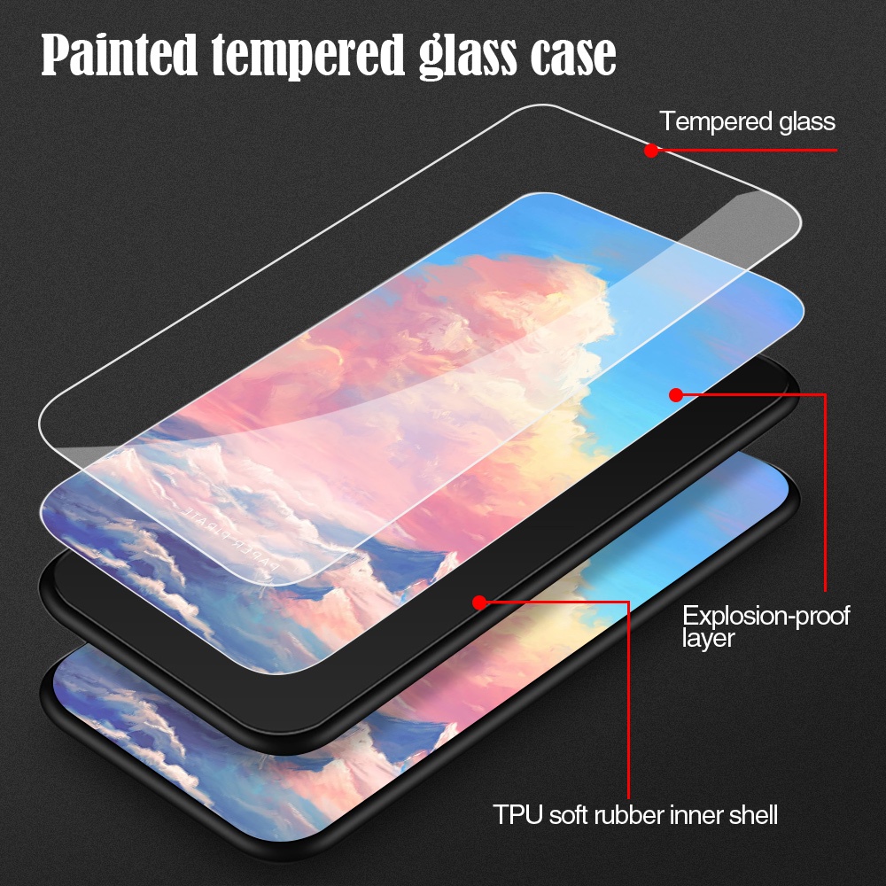 Ốp điện thoại mặt kính cho Xiaomi Mi 11 Lite 11 Pro Mi 10 Pro Xiaomi Mi 8 Pro 8 Lite 8 SE Mi 9 SE Pro Mi 10T 10 Lite