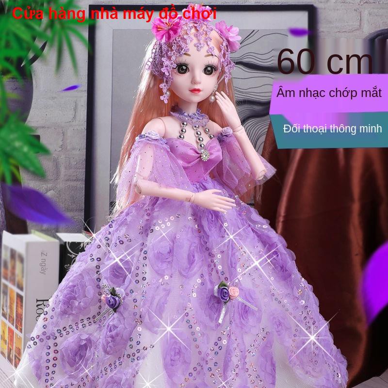 đồ chơiBộ búp bê Barbie ngoại cỡ 60 cm, bé gái, công chúa, đồ chơi sinh nhật độc thân quà tặng vải