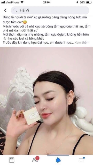 Soáp xà phòng gạo sữa - xà phòng nghệ cam thái lan