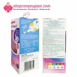 Bình Sữa Pigeon Soft Touch PPSU Plus 160ml - Size SS 0m+