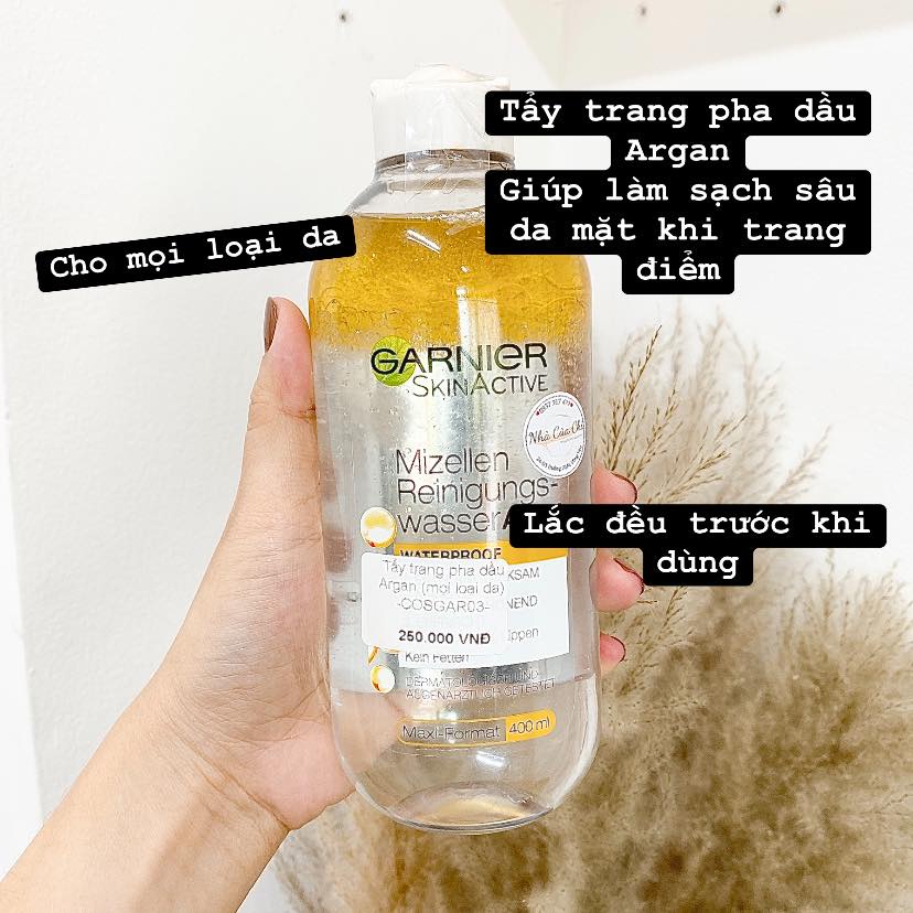 Nước tẩy trang Garnier các loại- Hàng Đức -400ml