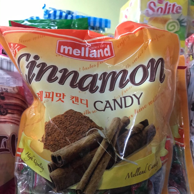 Kẹo quế Melland cinnamon Hàm Quốc gói 300g