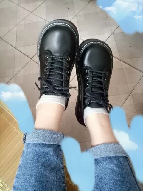 Giày oxfort vintage đế nhựa êm mũi bè | BigBuy360 - bigbuy360.vn