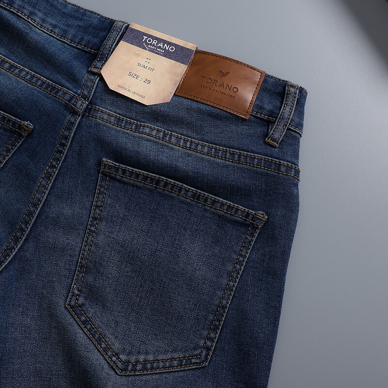 Quần Jeans nam TORANO dáng basic Slim Co Giãn Tốt, Không Bai Xù, Bền Màu, Phom Trẻ Trung BJ001