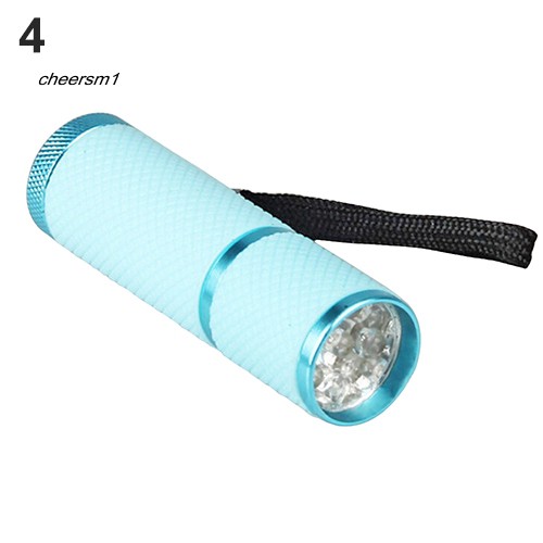 Đèn flash 9 bóng LED chiếu tia UV hơ móng nhỏ gọn tiện dụng