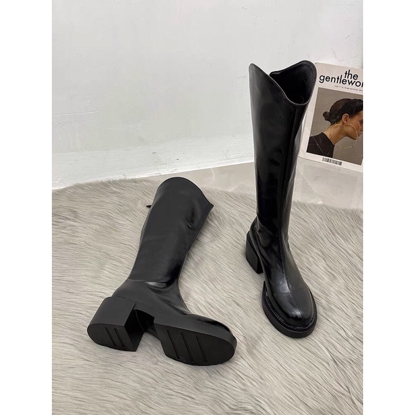 Boot đùi 42cm-đế trụ vuông 6cm-da xịn cực kì mềm