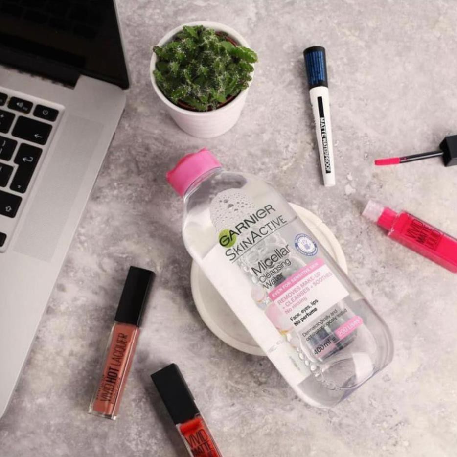 Nước tẩy trang garnier pháp 400ml nắp hồng nhạt | BigBuy360 - bigbuy360.vn