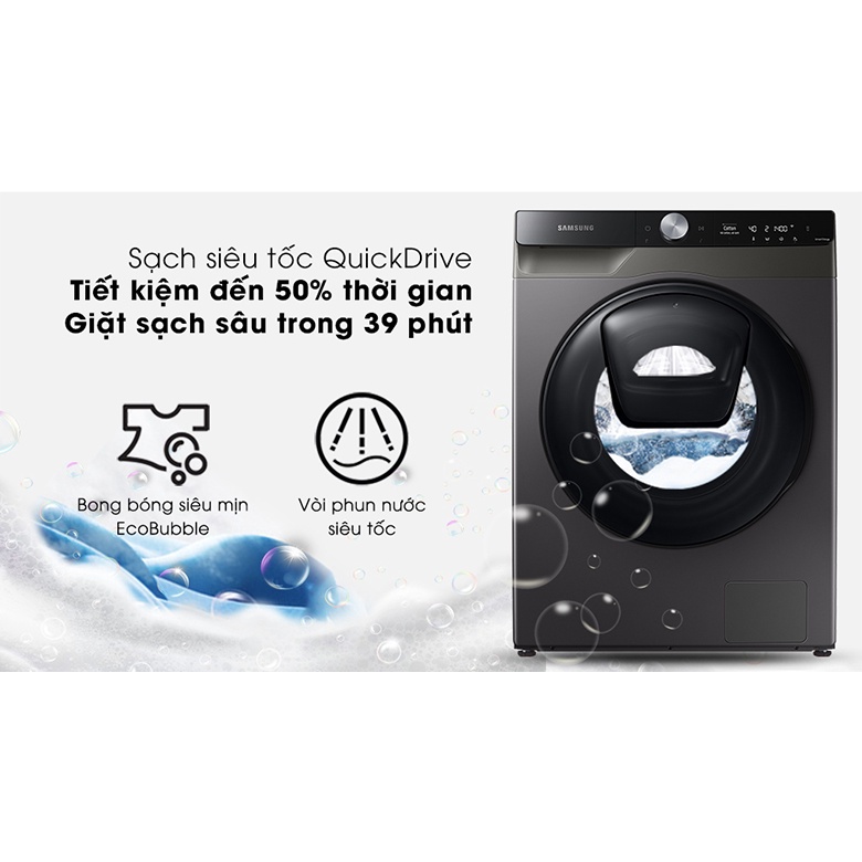 Máy Giặt Sấy Samsung Inverter 9,5Kg Sấy 6Kg WD95T754DBX/SV