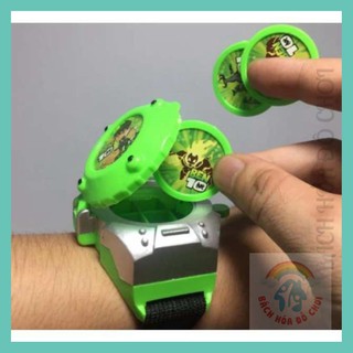 đồng hồ ben 10 cho bé 💖𝑭𝑹𝑬𝑬𝑺𝑯𝑰𝑷💖 bắn đĩa