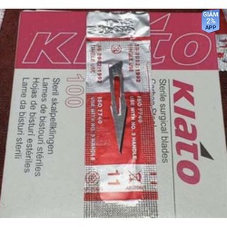 Dao rạch mụn - lưỡi dao mổ số 11 - 15 kiato ấn độ
