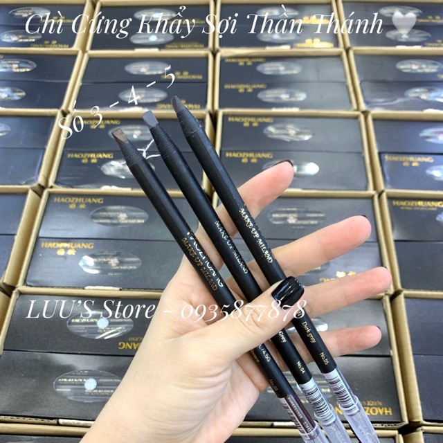 Chì Xé Kẻ Mày Phẩy Sợi Haozhuang Make Up Milano Eyebrow Pencil Precicion - BX2140